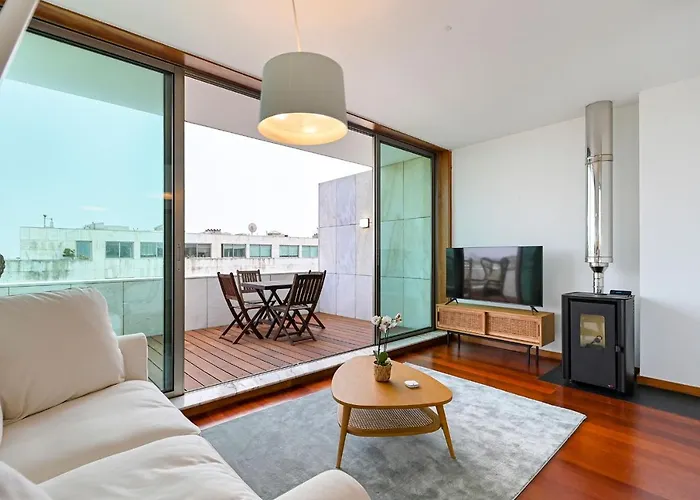 Leça Front Luxury Penthouse Apartamento *